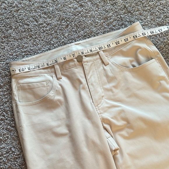 G/FORE | 5 Pocket Performance Straight Leg Pant Stone Tour Golfing SEE MEASURE - Picture 13 of 13